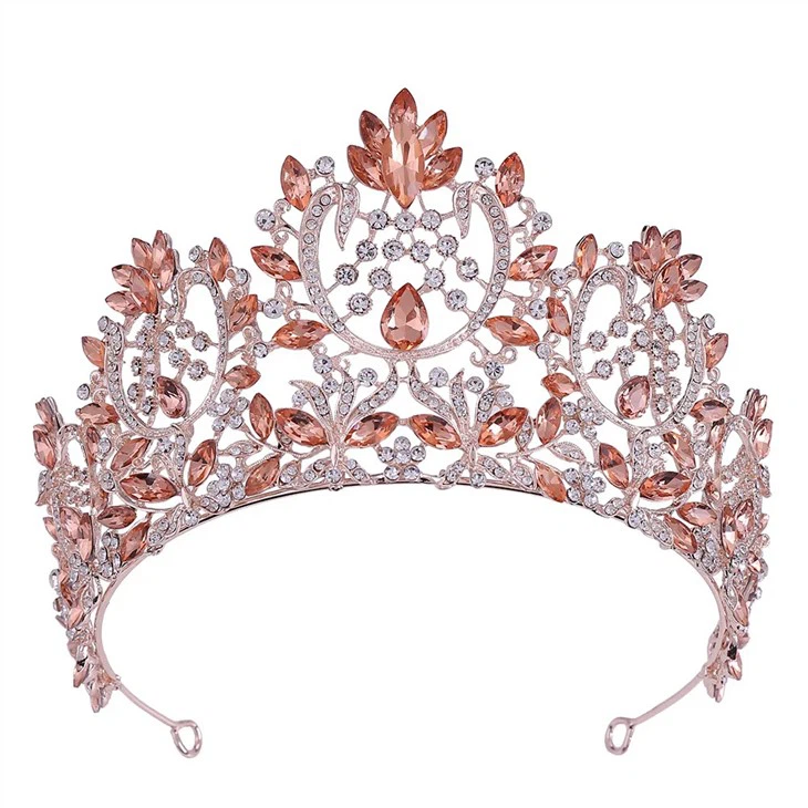 Kristall Hochzeit Haarschmuck Braut Festzug Tiaras Kronen für Königinnen