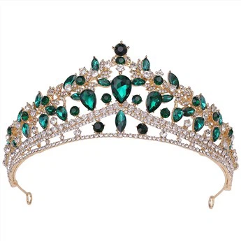 Großhandelsprinzessin Diademe Mode Braut Krone Legierung Strass Brautkrone Hochzeit Haarschmuck Krone Tiara