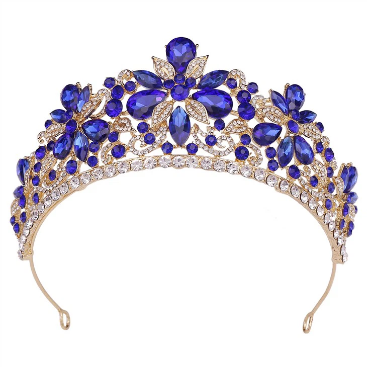 Großhandel Mädchen Krone Mode-Accessoires Diademe Kristall Hochzeit Stirnbänder Frauen Kronen Tiara